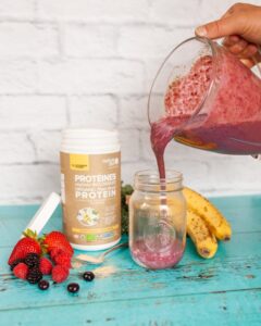 Dieta Hiper Proteica, banana morango e wey protein